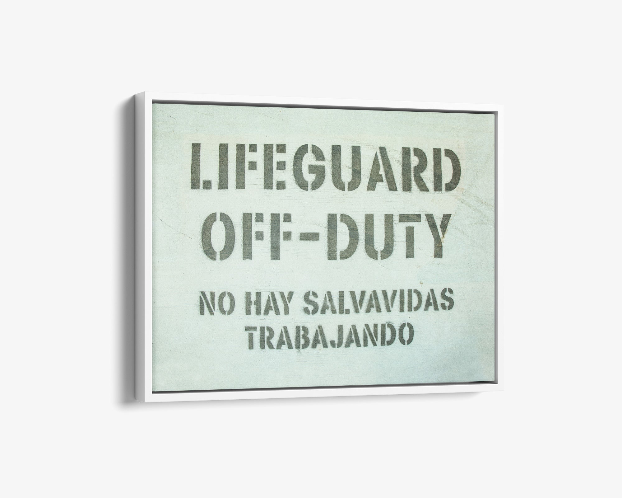 Teal Blue Surfer Beach Canvas Wall Art, &#39;Off Duty&#39;