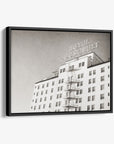 Retro Hollywood Canvas Wall Art, 'Night in Tinseltown (Black & White)'