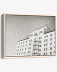 Retro Hollywood Canvas Wall Art, 'Night in Tinseltown (Black & White)'
