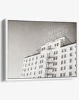 Retro Hollywood Canvas Wall Art, 'Night in Tinseltown (Black & White)'