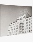 Retro Hollywood Canvas Wall Art, 'Night in Tinseltown (Black & White)'