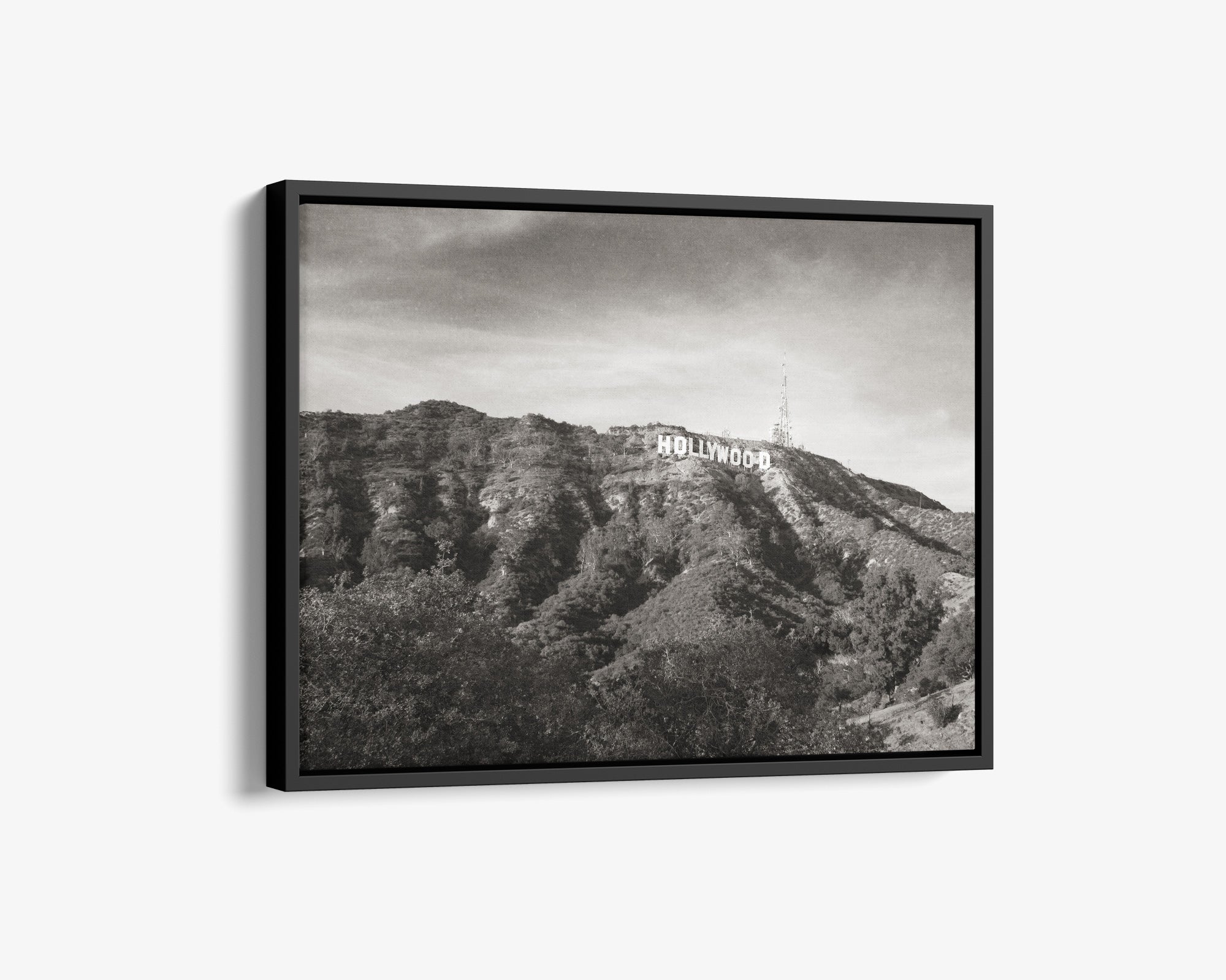 Hollywood Sign Black and White Vintage Wall Art, &#39;Old Hollywood&#39;
