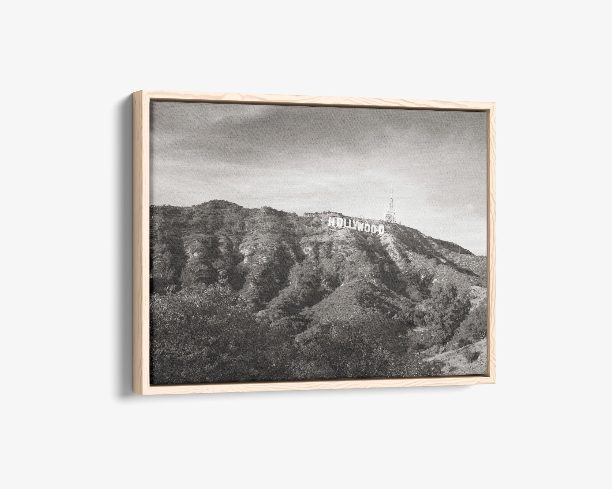 Hollywood Sign Black and White Vintage Wall Art, &#39;Old Hollywood&#39;