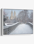 New York City Canvas Wall Art, 'Snow on Bow Bridge'