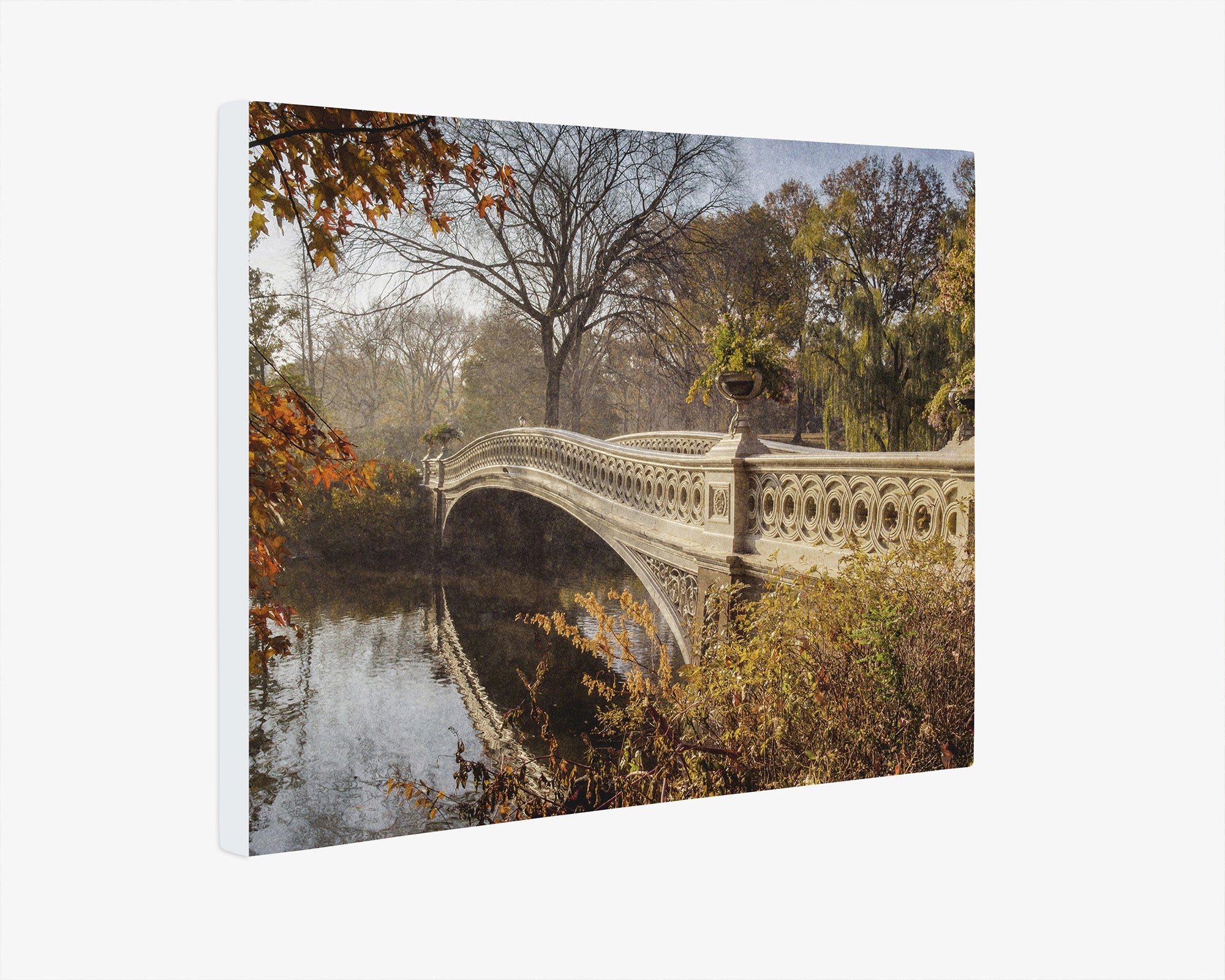 New York City Canvas Wall Art, &#39;Fall Bow Bridge&#39;