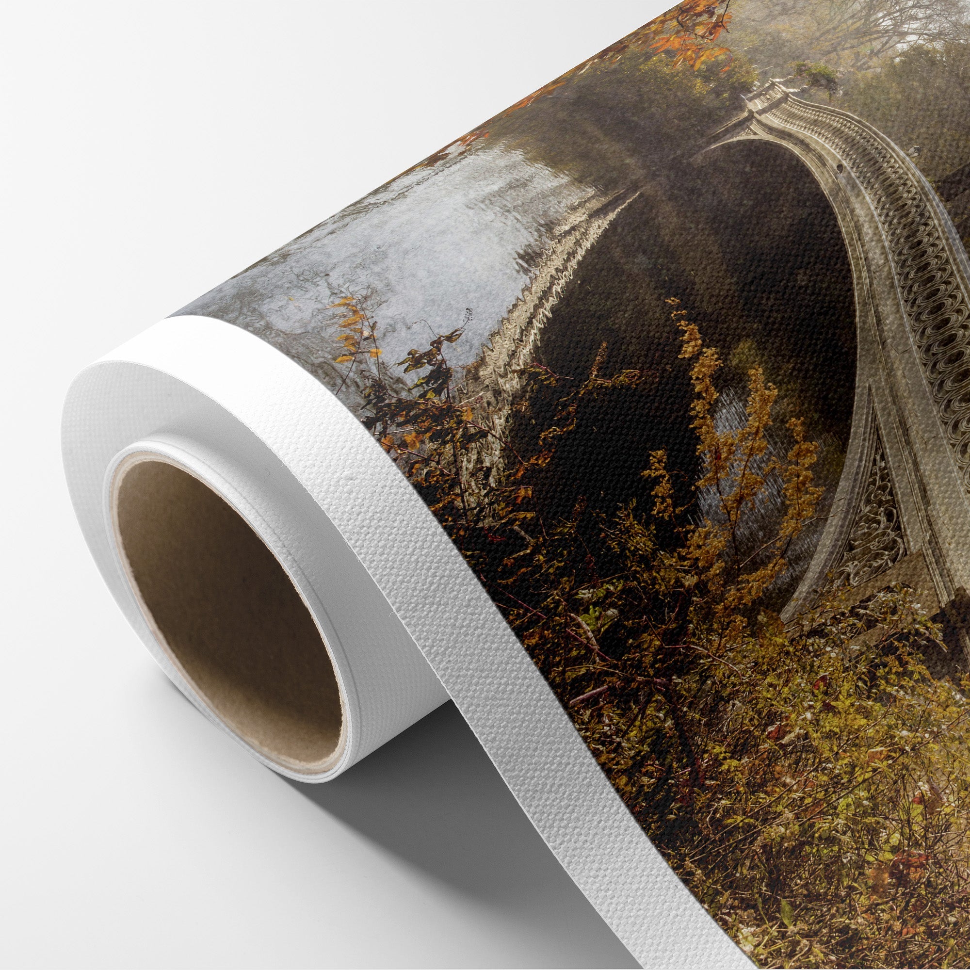New York City Canvas Wall Art, &#39;Fall Bow Bridge&#39;