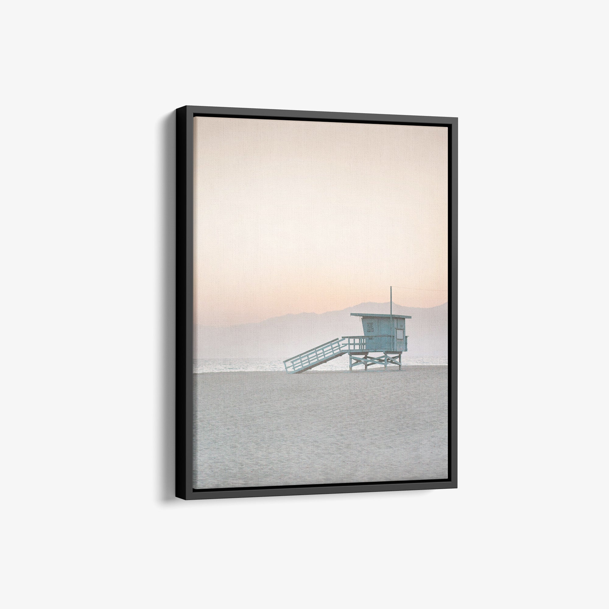 California Lifeguard Tower Canvas Print, &#39;Safety at Dusk&#39;