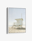 Malibu Beach Lifeguard Tower Canvas Print 'Surfrider Lifeguard'
