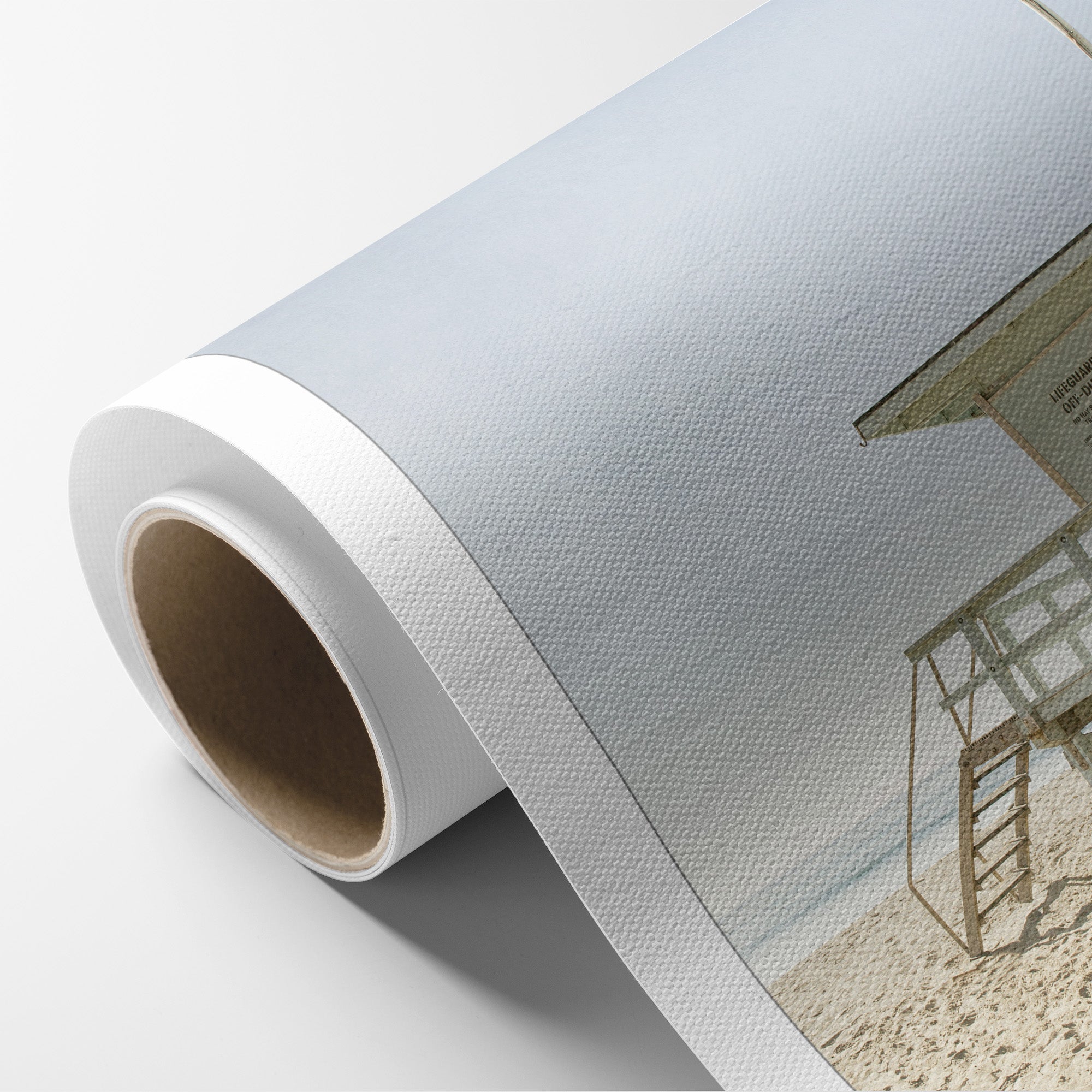Malibu Beach Lifeguard Tower Canvas Print &#39;Surfrider Lifeguard&#39;