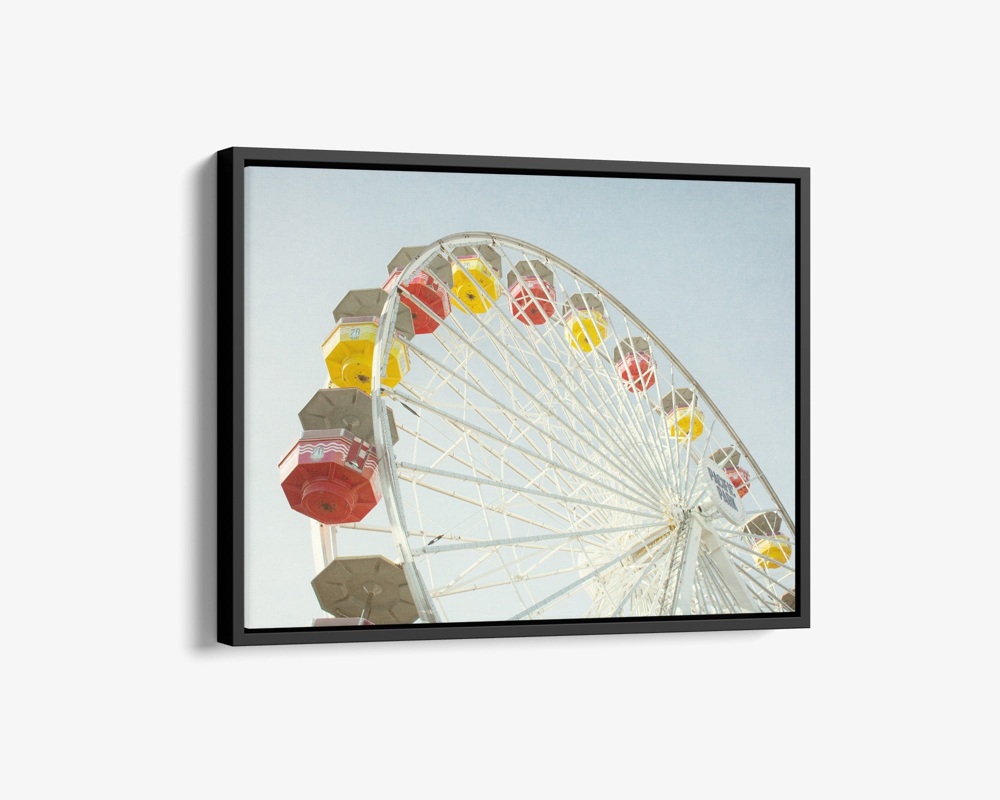Santa Monica Ferris Wheel Canvas Wall Art, &#39;Ferris Above&#39;