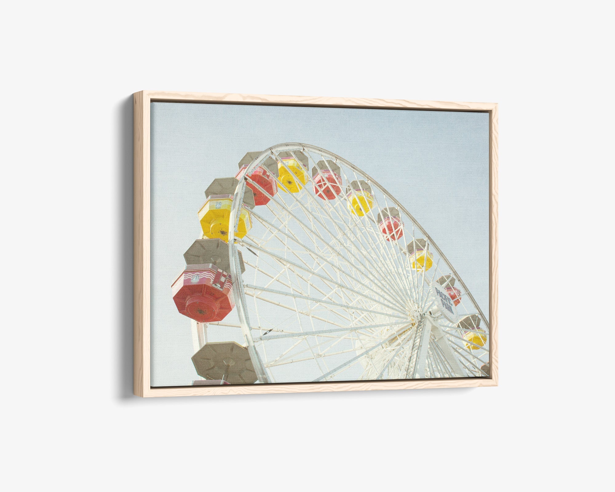 Santa Monica Ferris Wheel Canvas Wall Art, &#39;Ferris Above&#39;