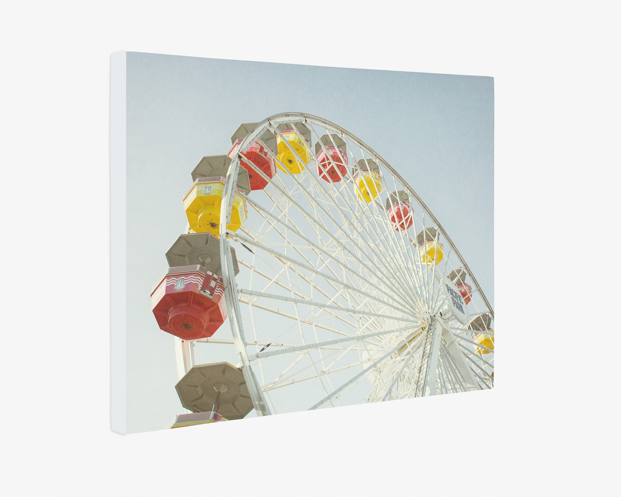 Santa Monica Ferris Wheel Canvas Wall Art, &#39;Ferris Above&#39;