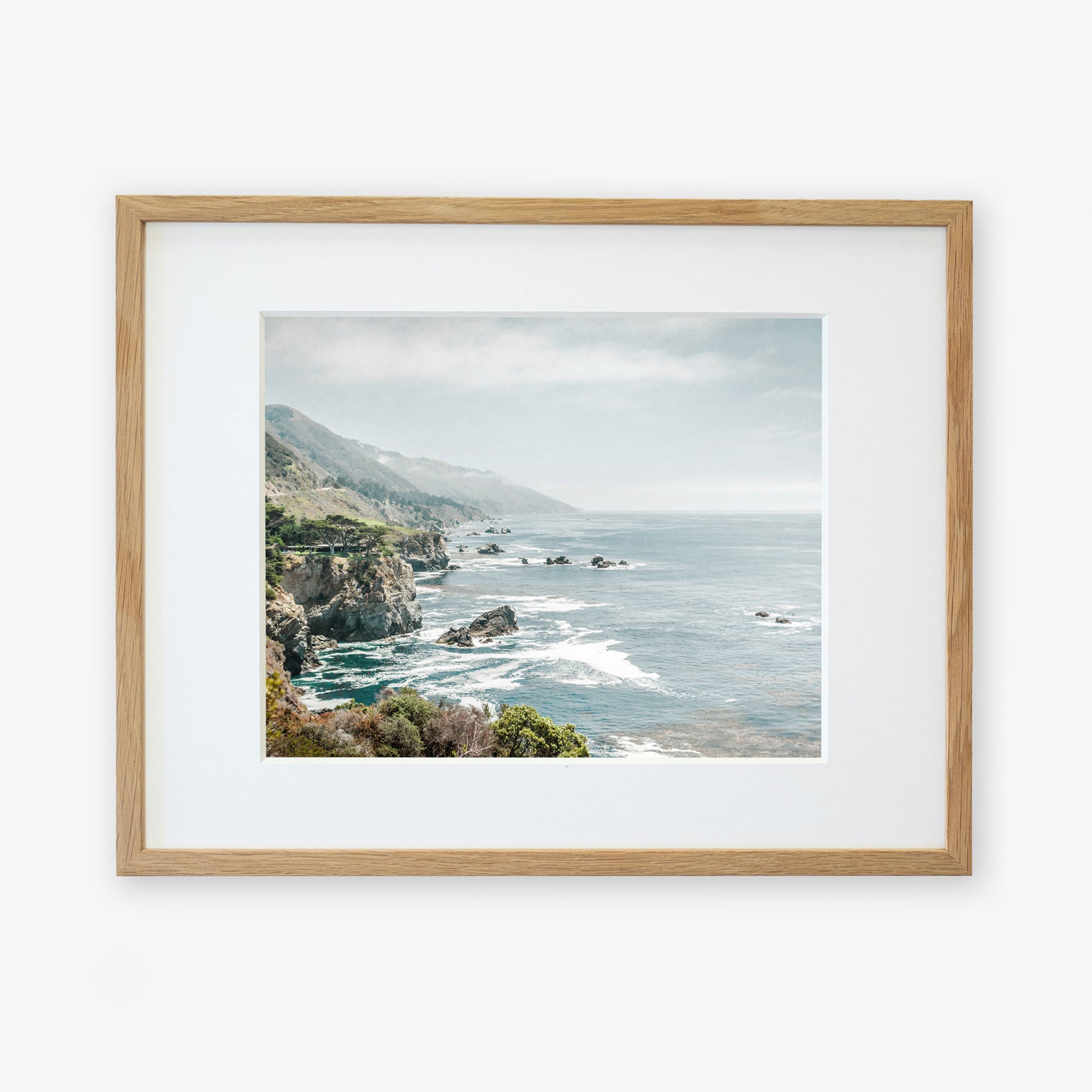 Natural oak frame with matting