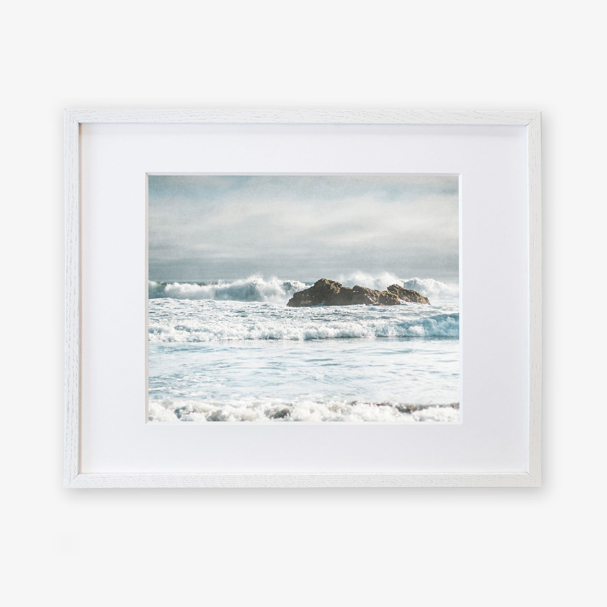 White oak frame with matting