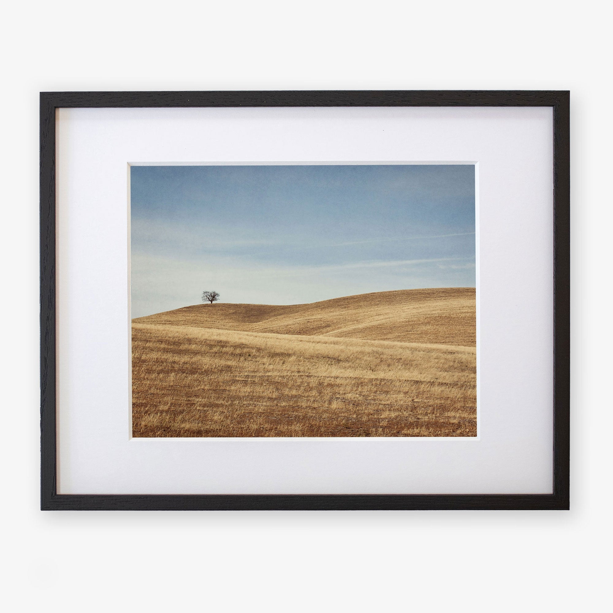 Black oak frame with matting