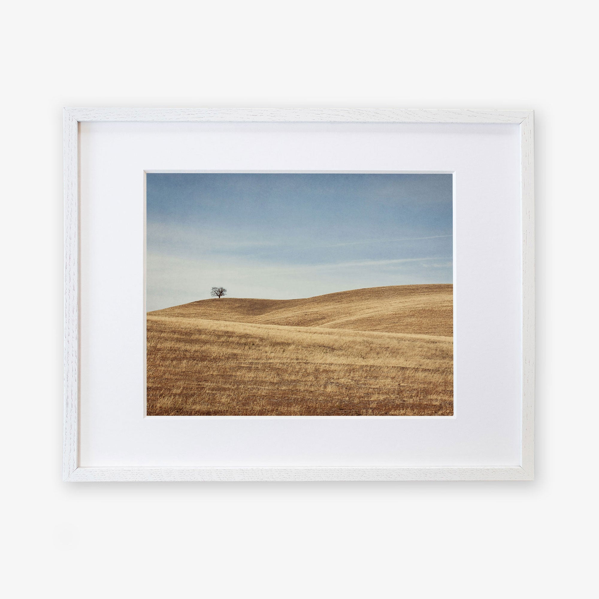 White oak frame with matting