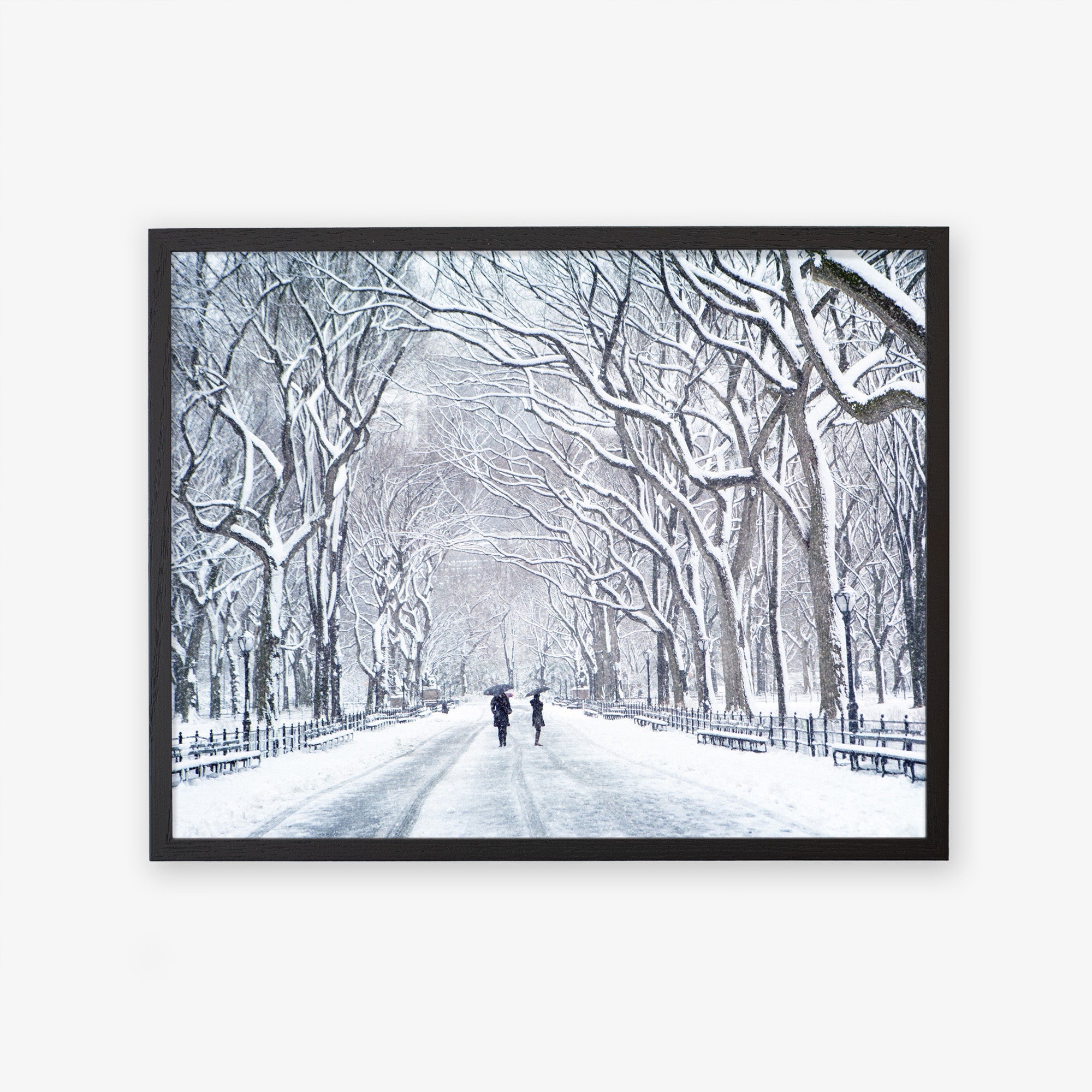 New York Central Park Print, &#39;The Mall In Winter&#39;