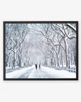 New York Central Park Print, 'The Mall In Winter'