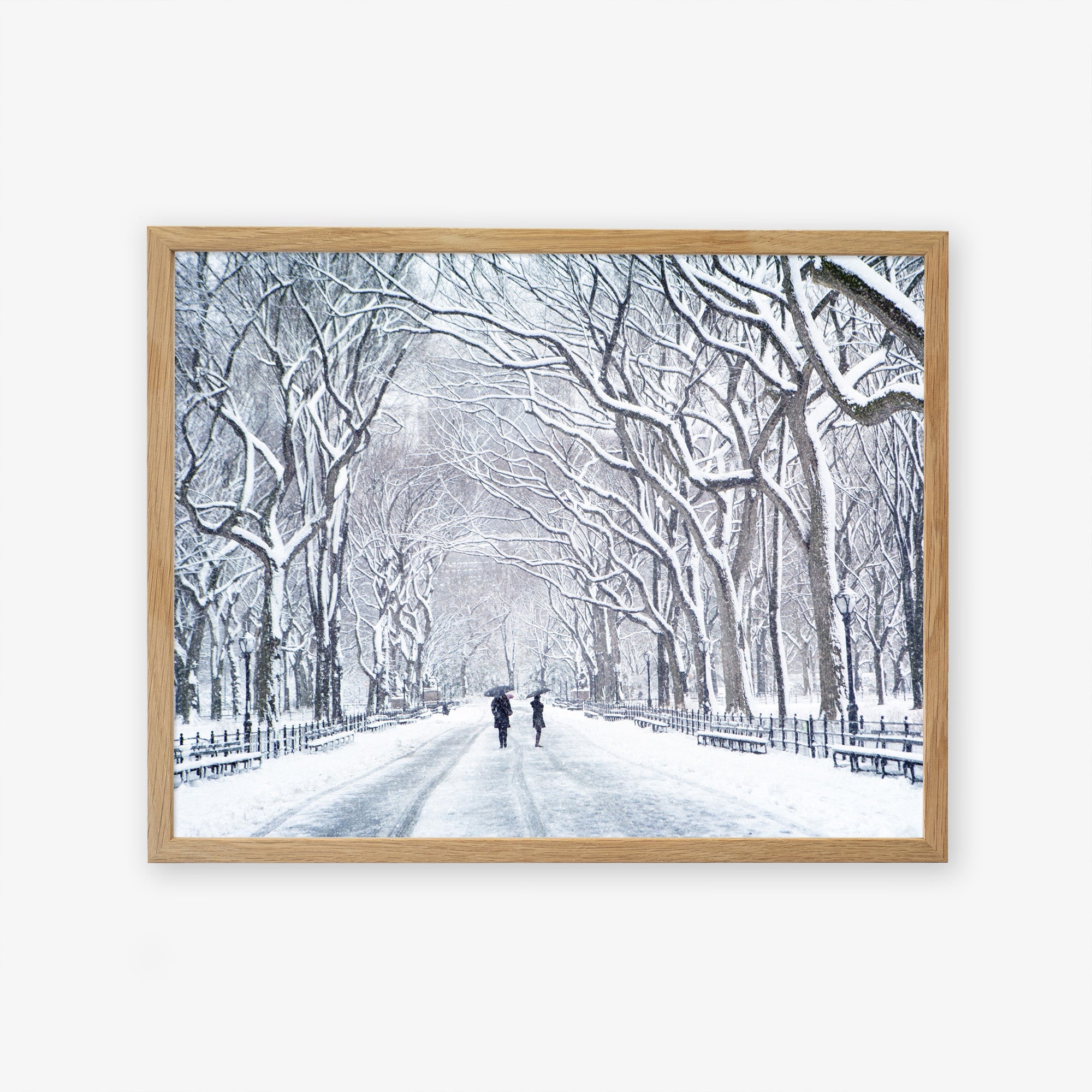 New York Central Park Print, &#39;The Mall In Winter&#39;