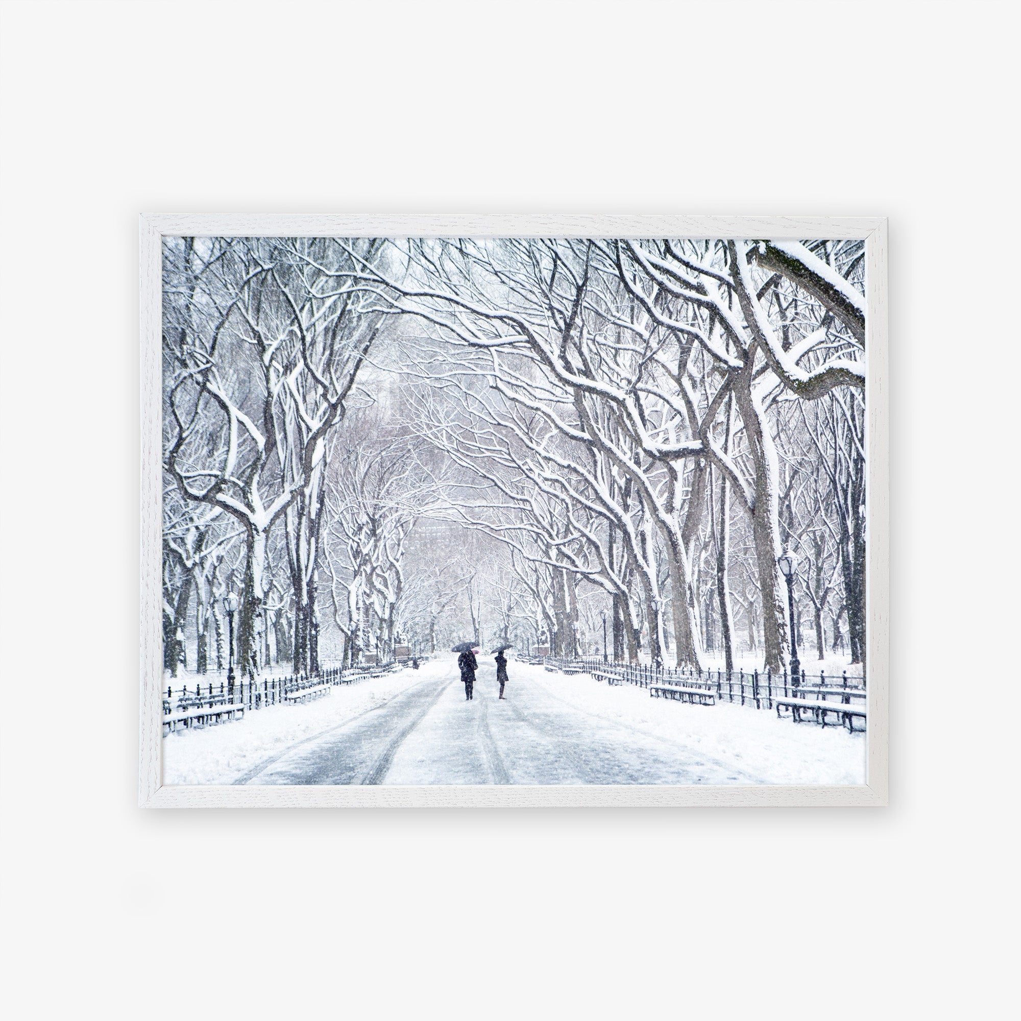 New York Central Park Print, &#39;The Mall In Winter&#39;