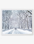New York Central Park Print, 'The Mall In Winter'