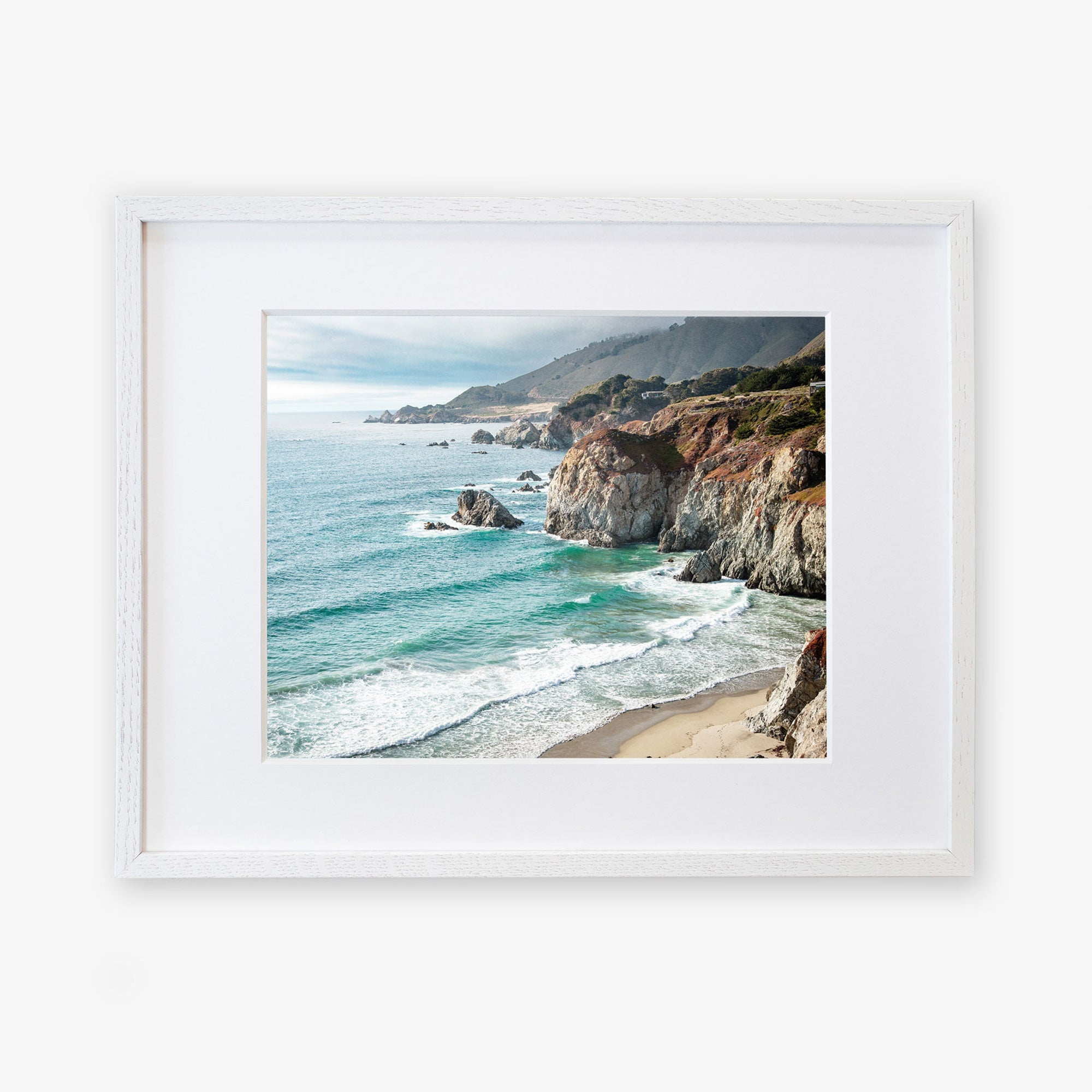 White oak frame with matting