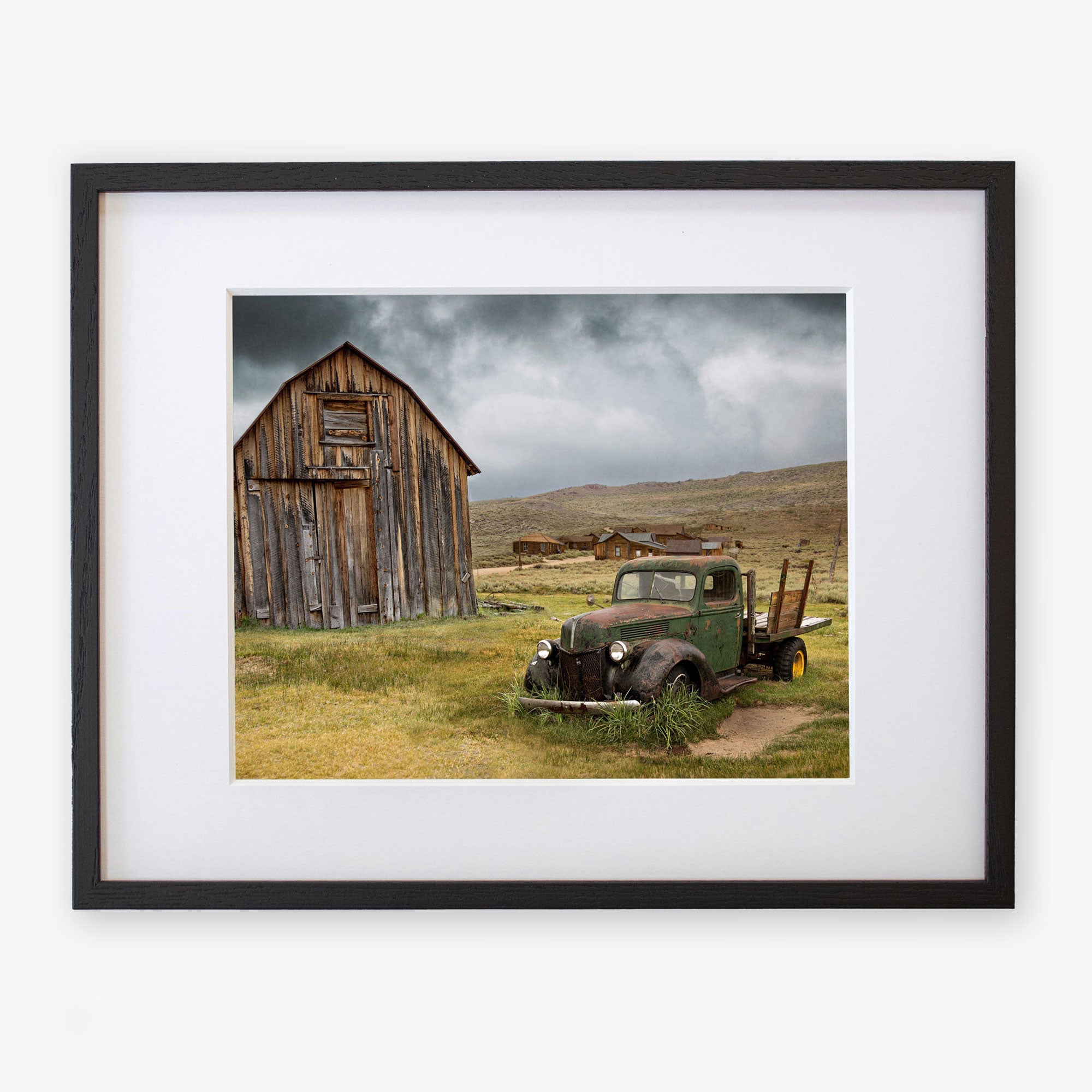 Black oak frame with matting