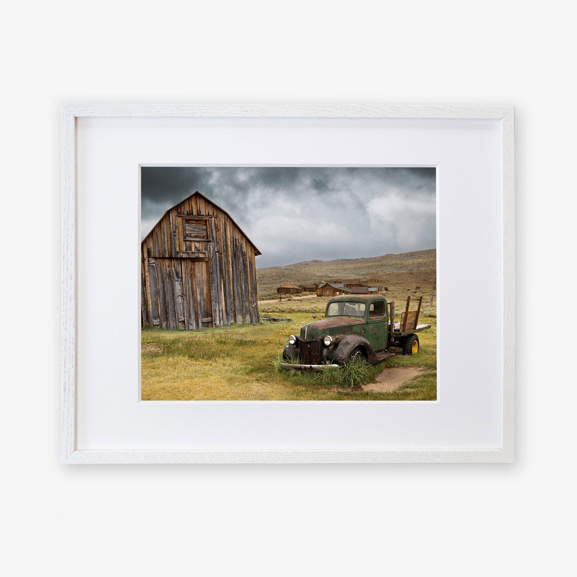 White oak frame with matting