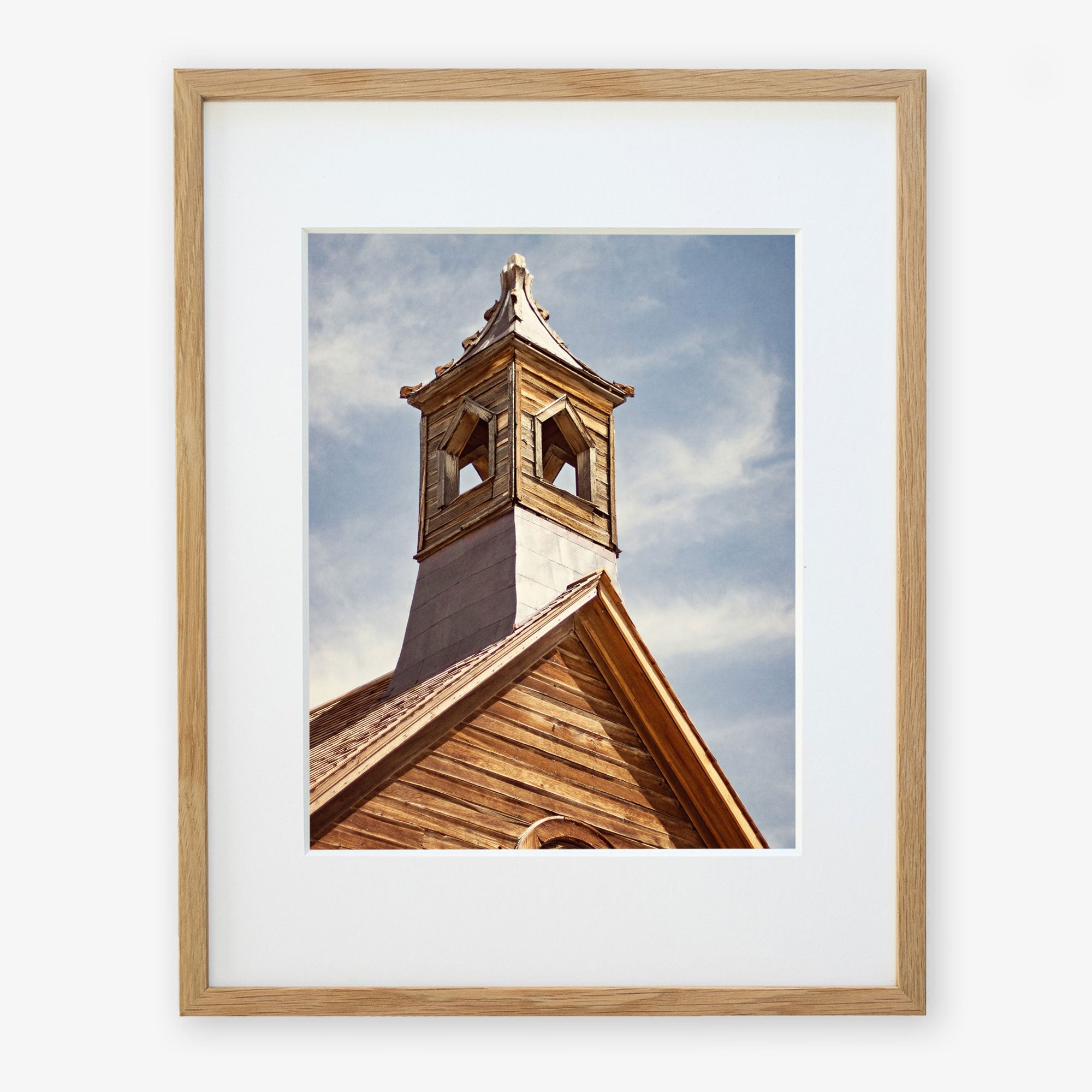 Natural oak frame with matting