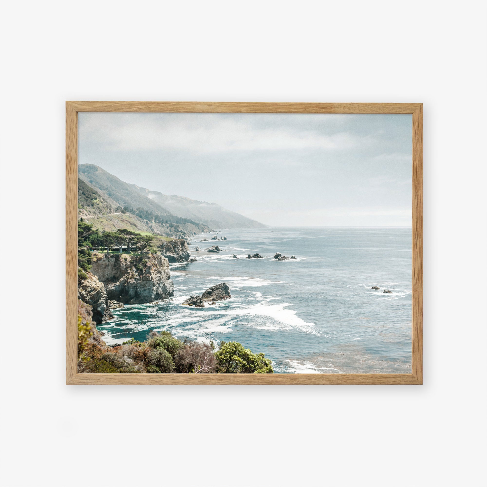 Natural oak frame without matting