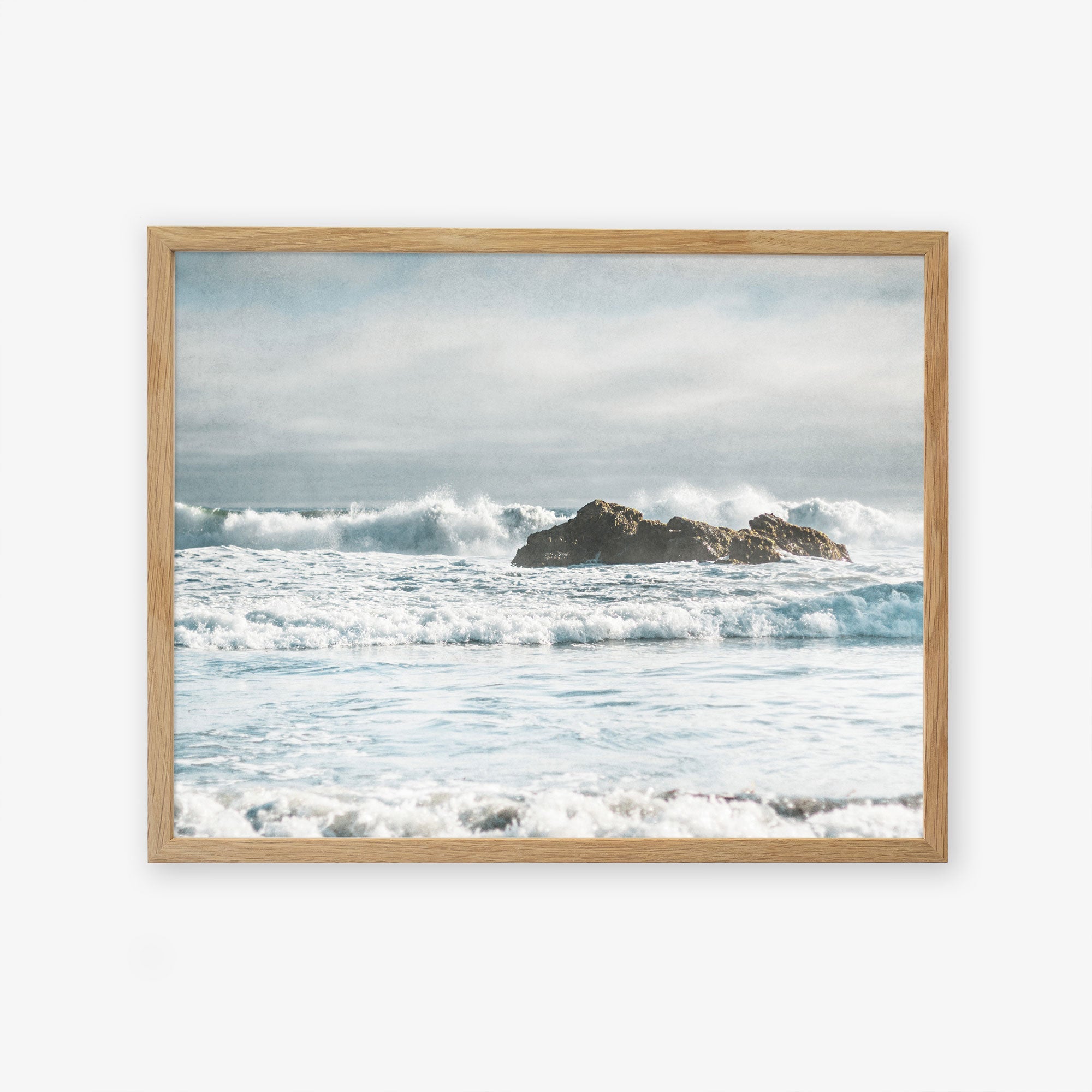 Natural oak frame without matting