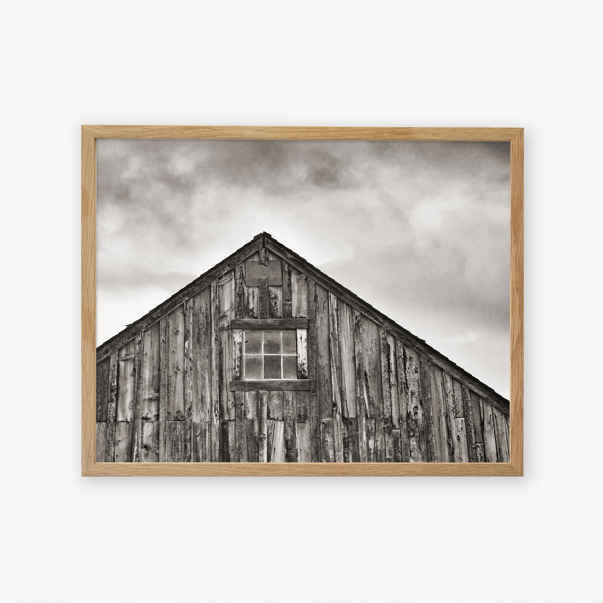 Natural oak frame without matting