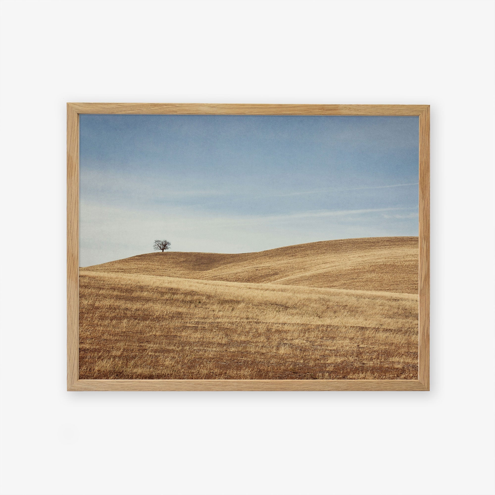 Natural oak frame without matting
