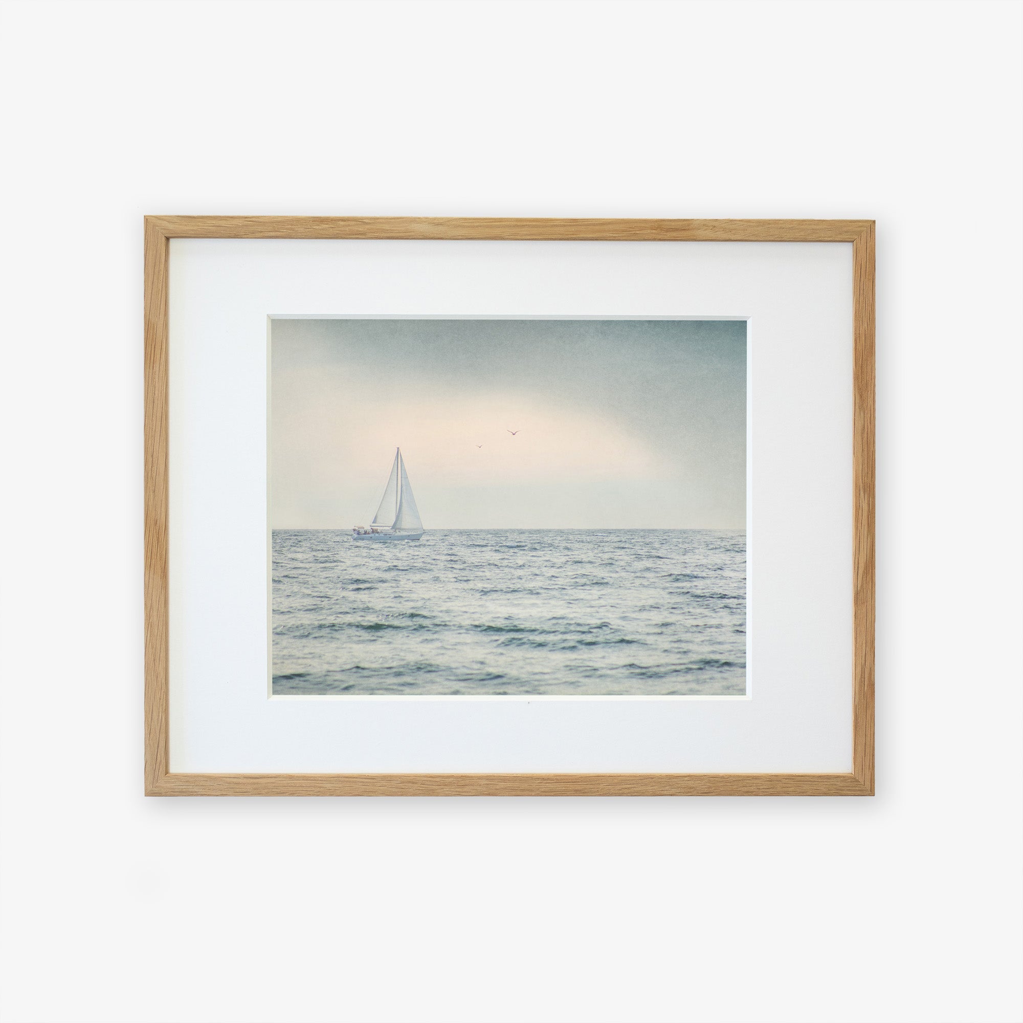 Natural oak frame without matting