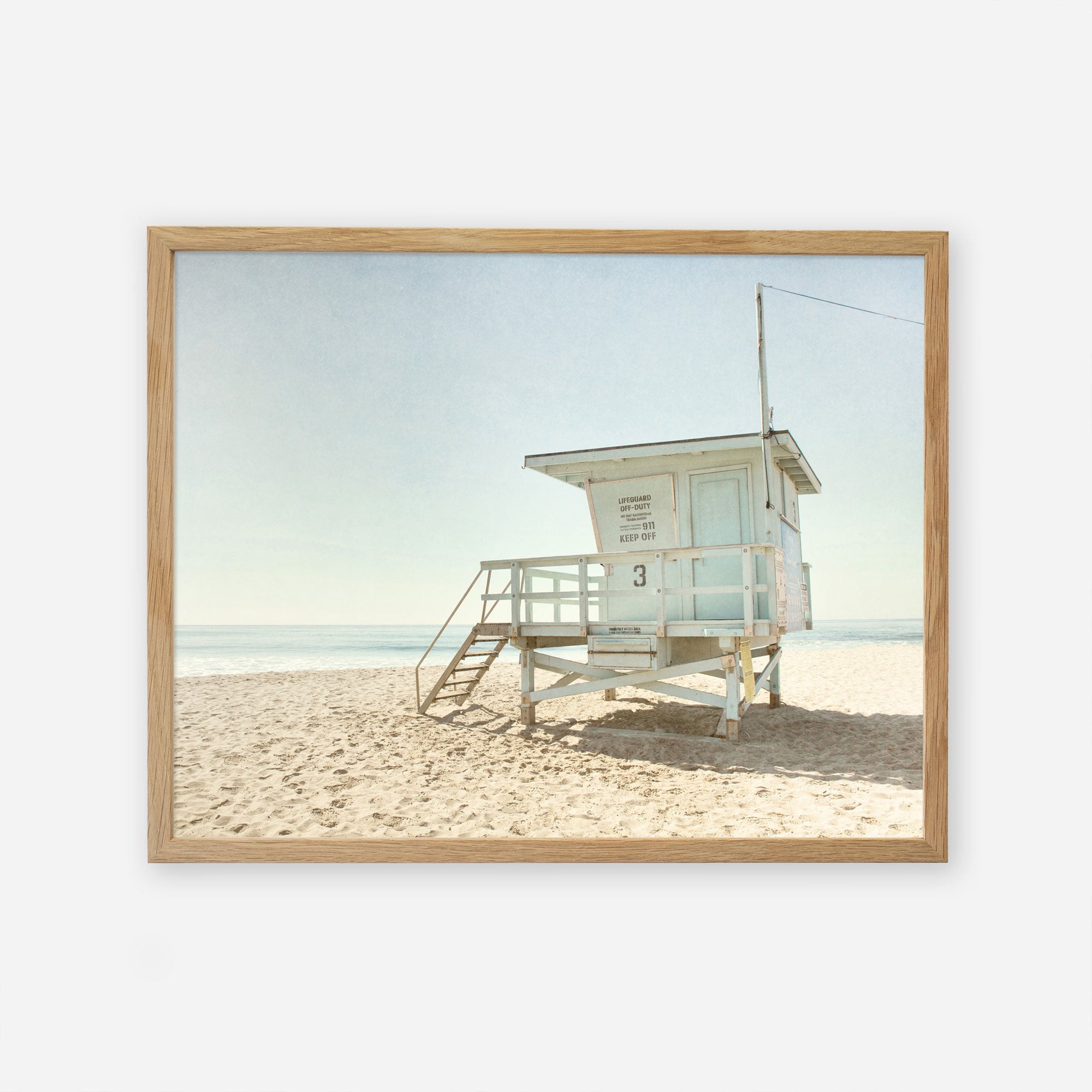 Natural oak frame without matting