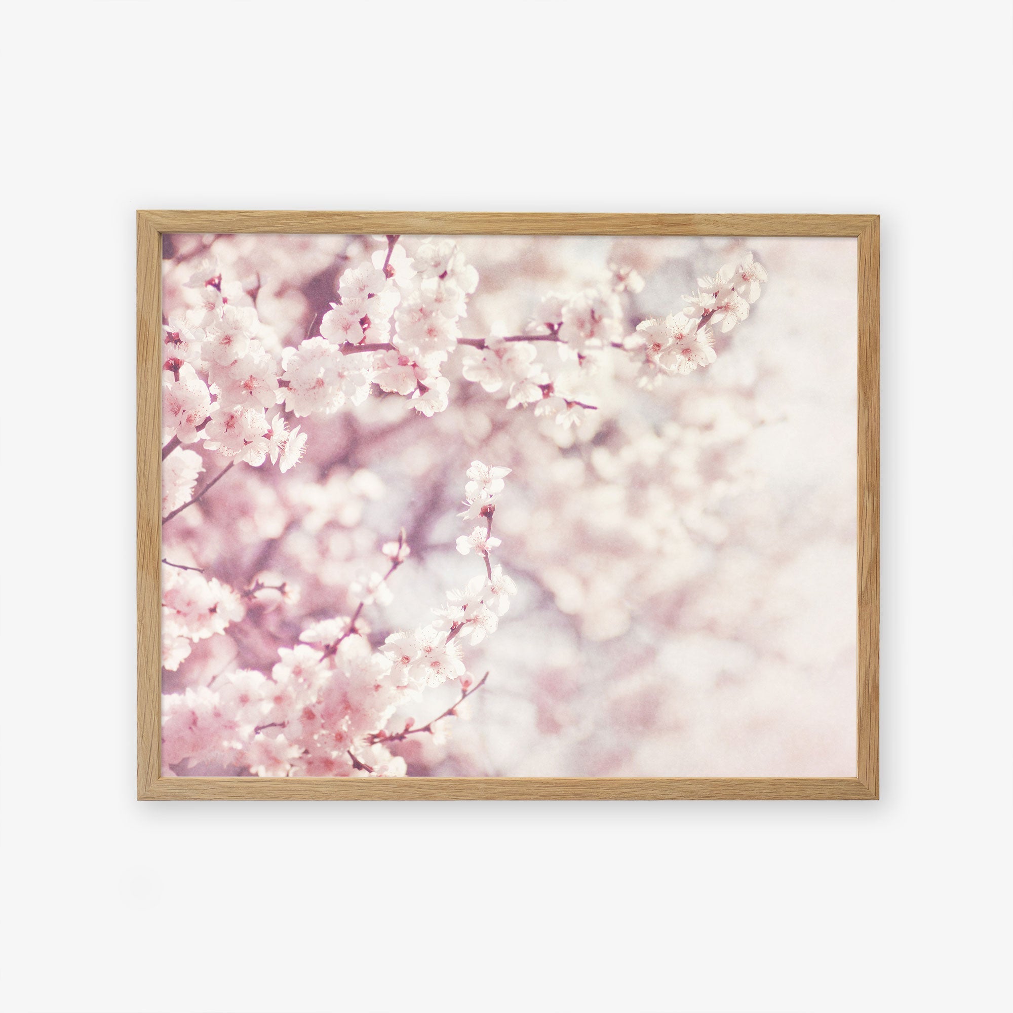 Natural oak frame without matting