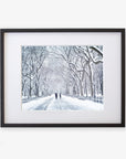 New York Central Park Print, 'The Mall In Winter'