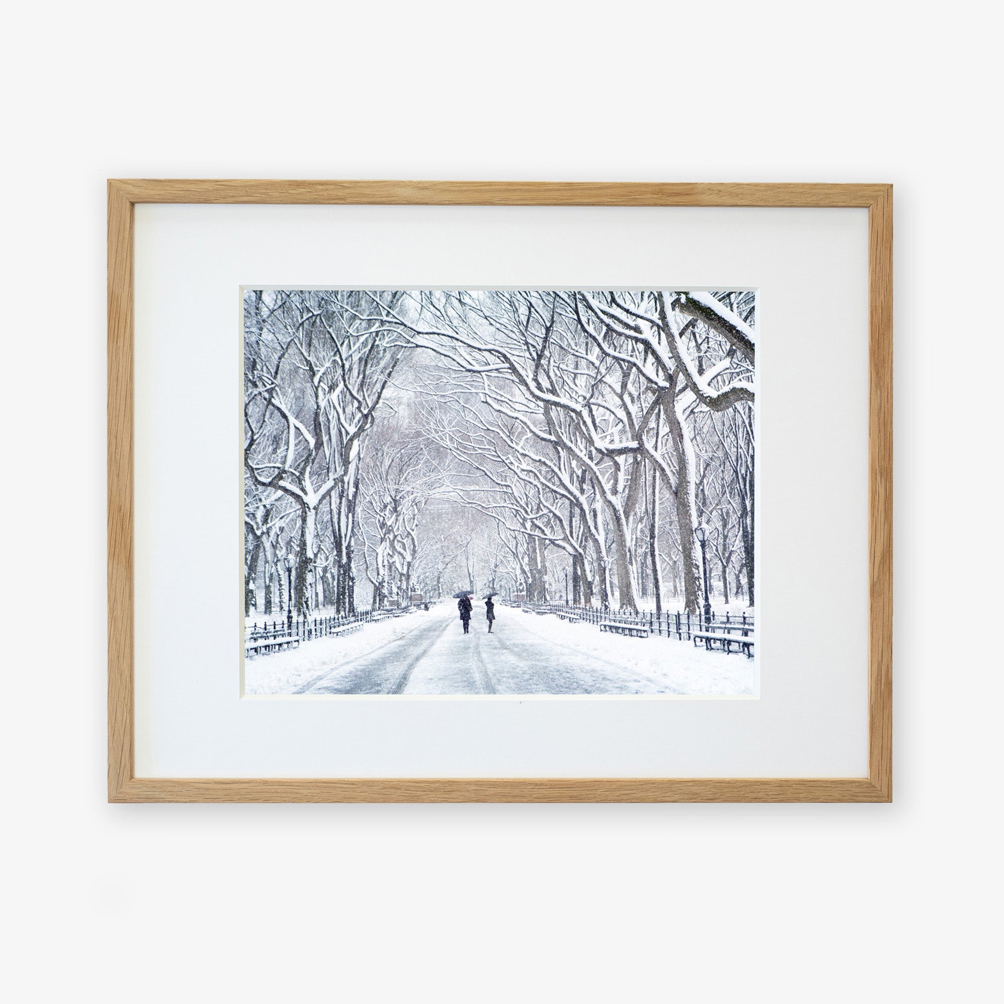 Natural oak frame without matting