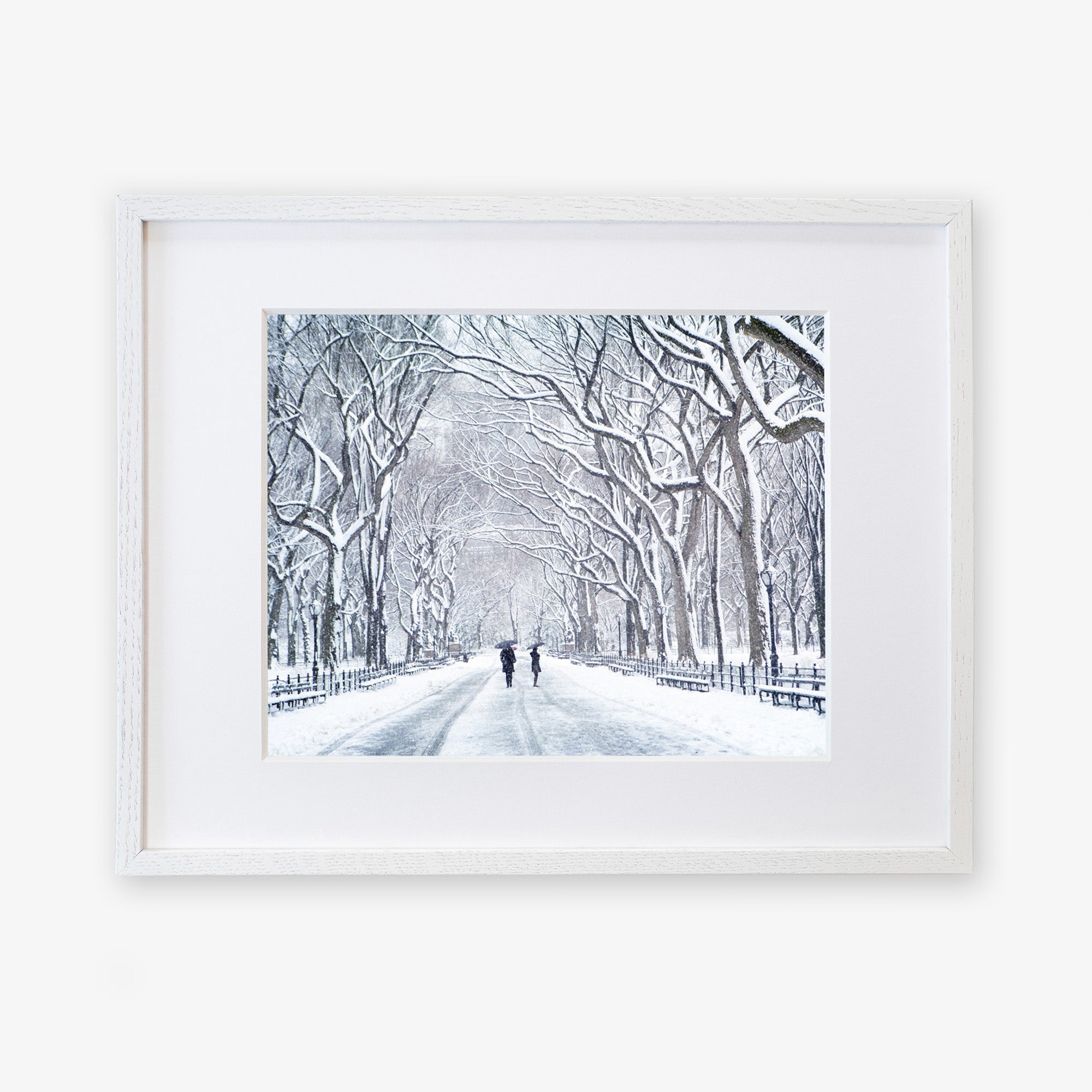 White oak frame without matting