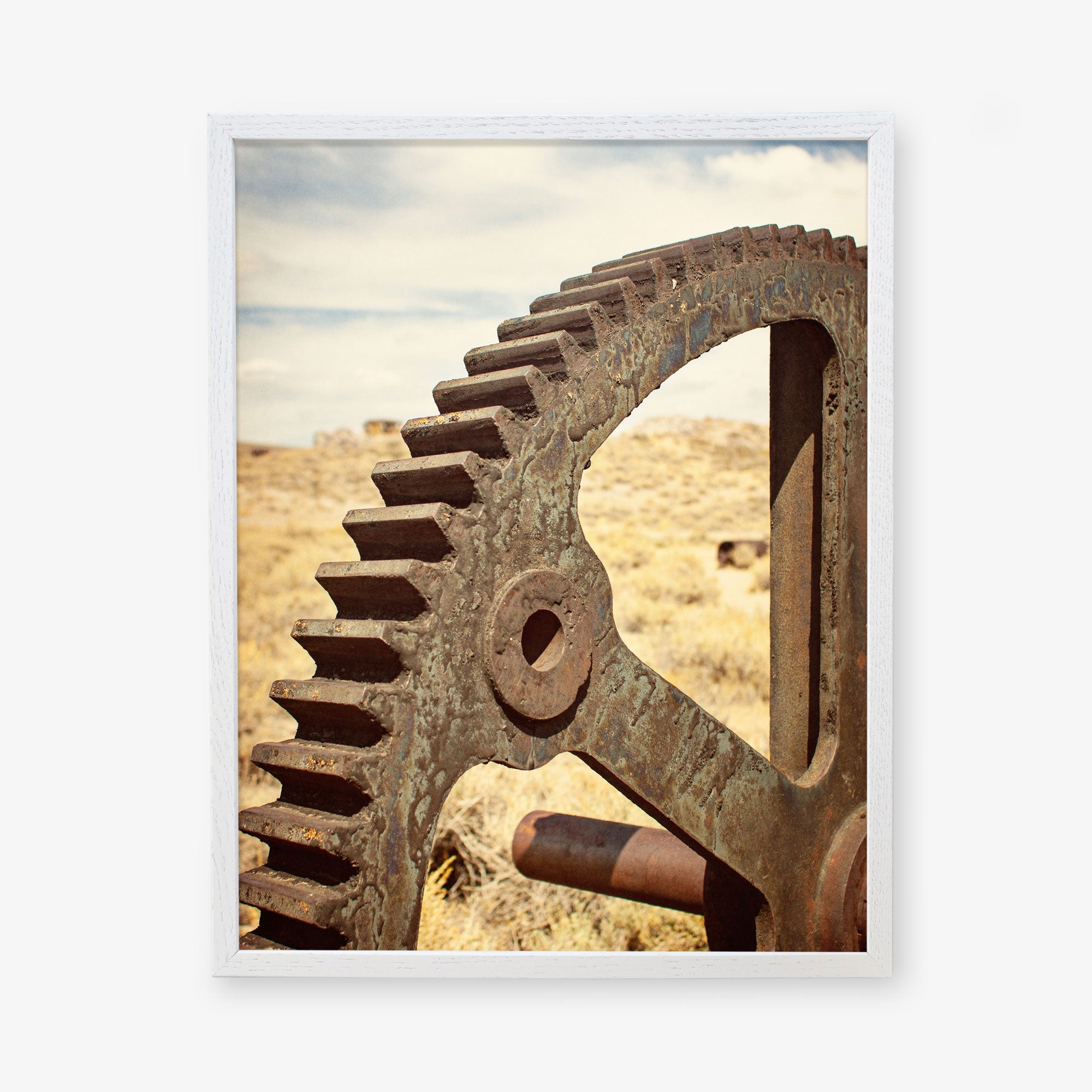 White oak frame without matting