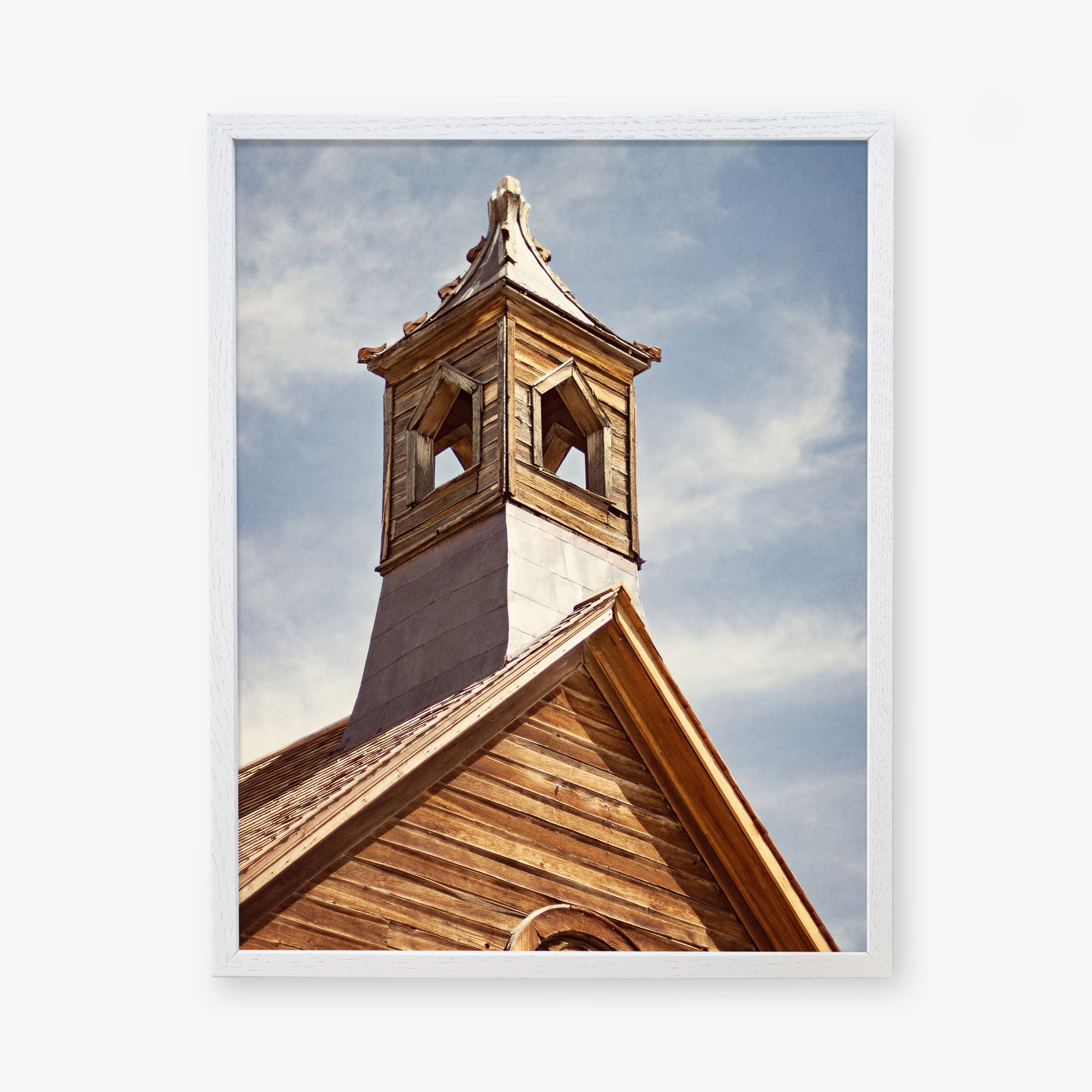 White oak frame without matting