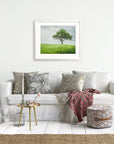Rustic Countryside Print, 'Tree in a Field'