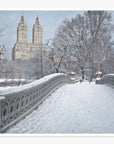 New York City Print, 'Snow on Bow Bridge'