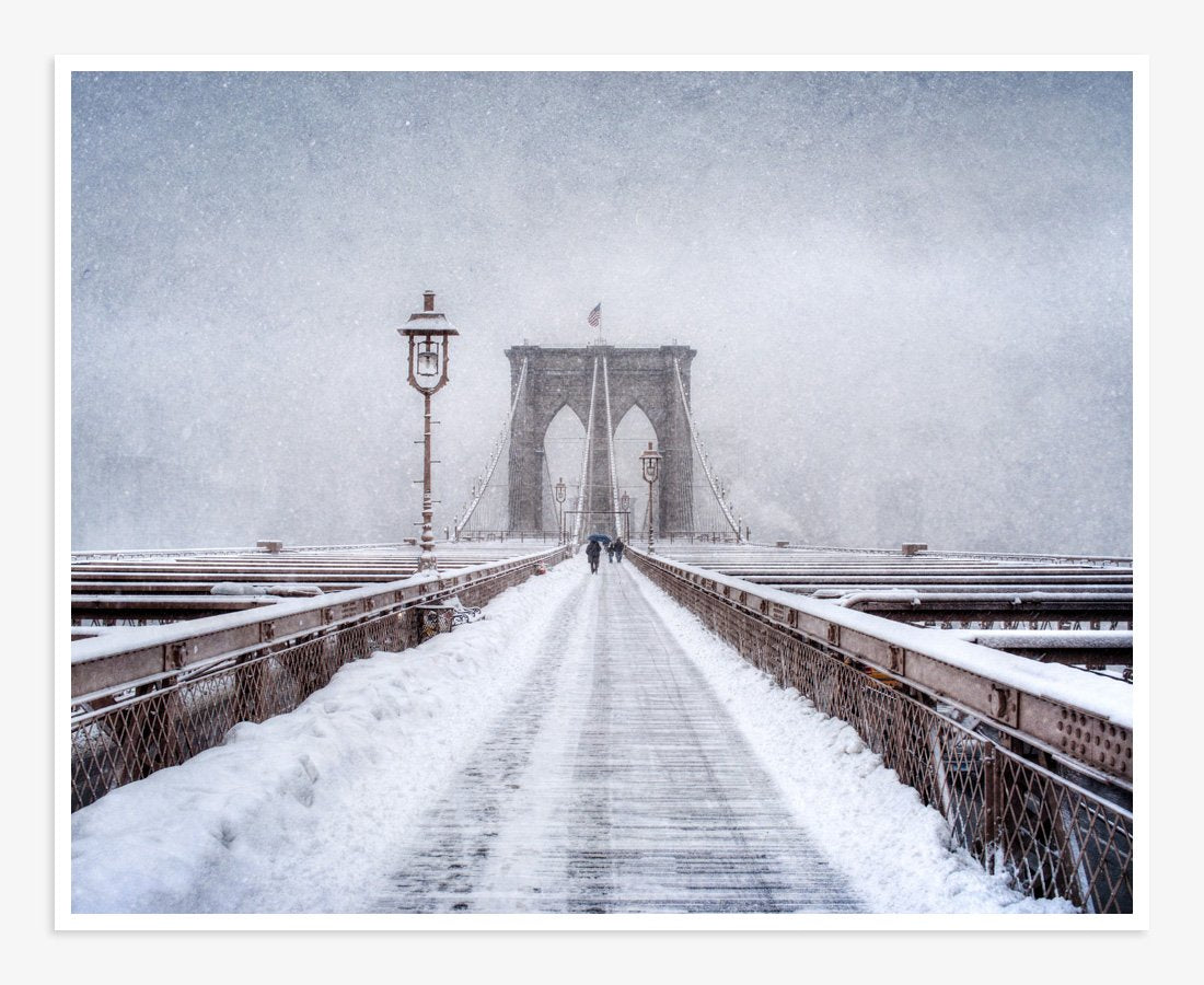 New York Brooklyn Print, &#39;Brooklyn Snow&#39;