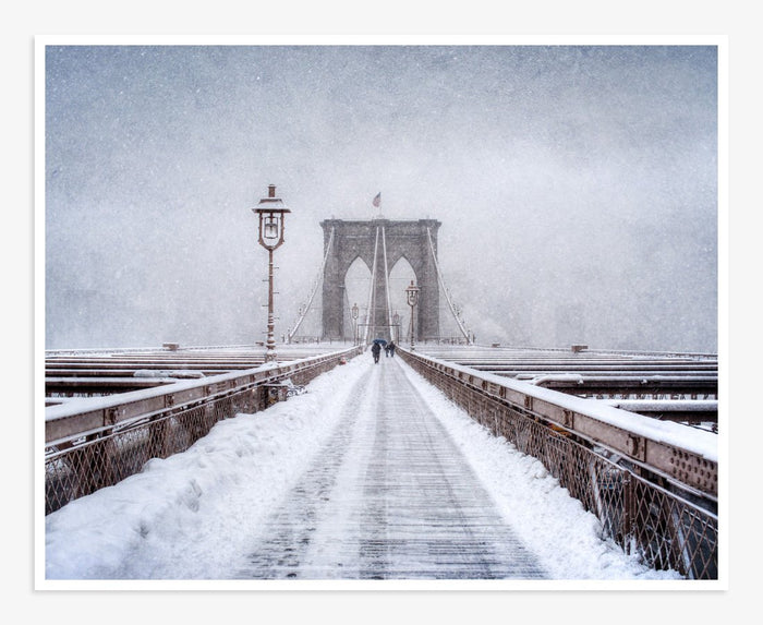 New York Brooklyn Print, 'Brooklyn Snow'