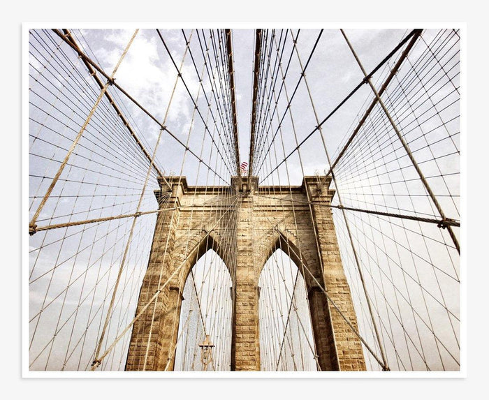New York City Print, 'Brooklyn Wires'