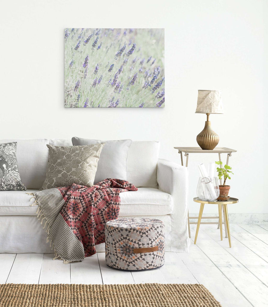 Floral Purple Canvas Wall Art, 'Lavender for LaLa'