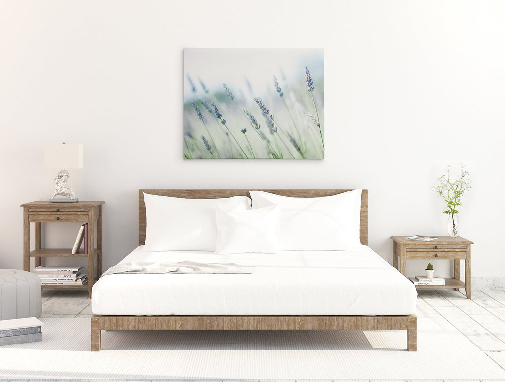 Rustic Farmhouse Canvas Wall Art, 'Buds of Lavender'