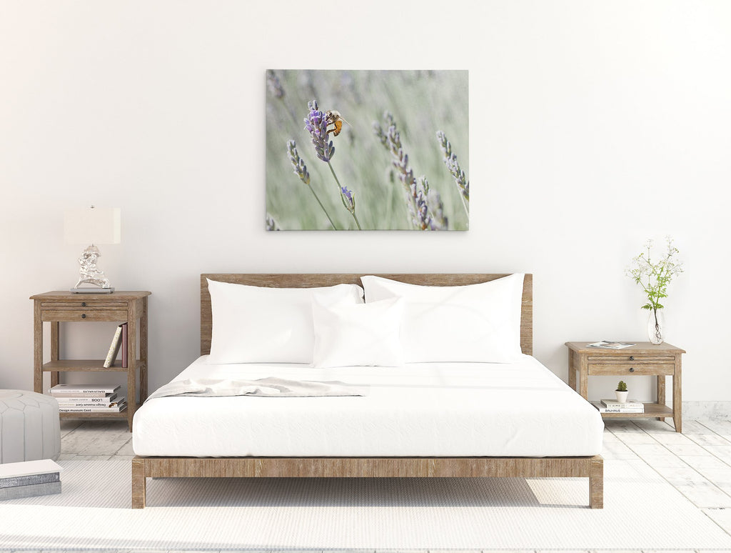 Rustic Canvas Wall Art, 'Lavender for Bees'