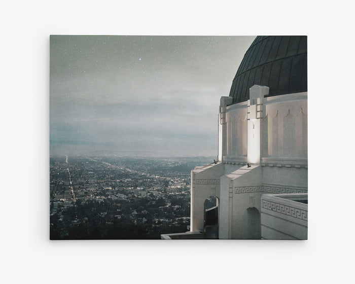 Canvas gallery wrap wall art of the Griffith Observatory in Los Angeles